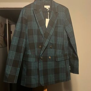 Plaid Blazer *new with tags